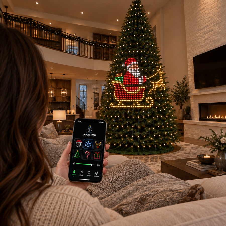 Choosing a design in the app on a phone